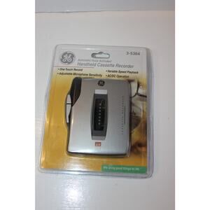 Vintage GE- Handheld Cassette Voice Recorder 3-5364